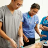 a group of medical professionals in scrubs