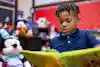a child reading a book