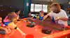 a group of kids playing a game
