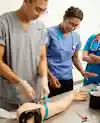a group of medical professionals in scrubs