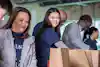 a group of people standing next to each other