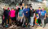 a group of people posing for a photo